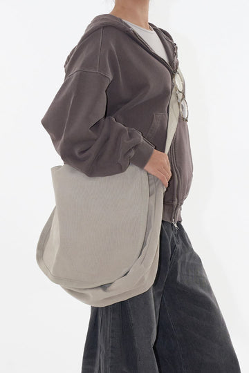 Solid canvas cross bag
